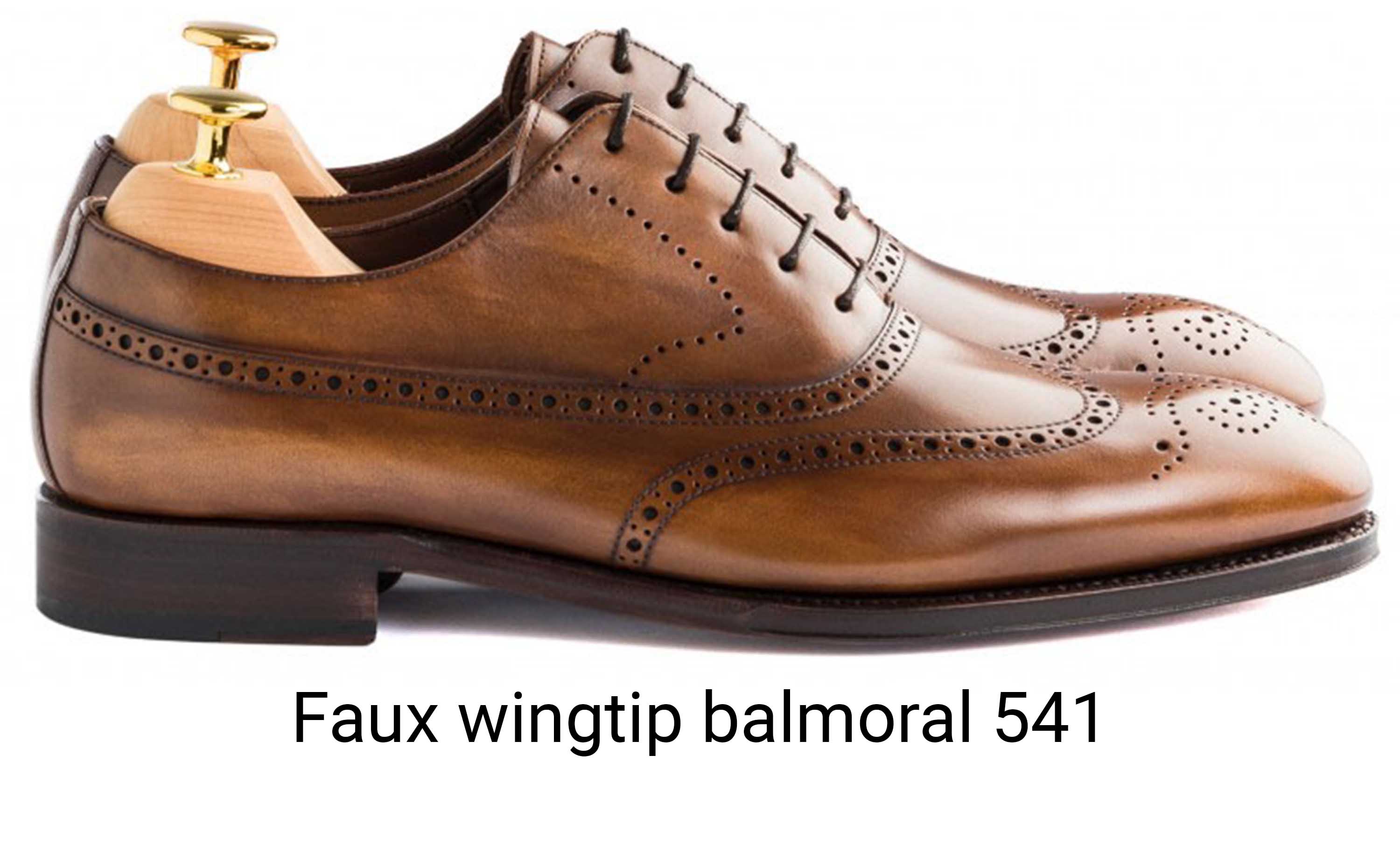 TLB Mallorca faux wingtip balmoral oxford